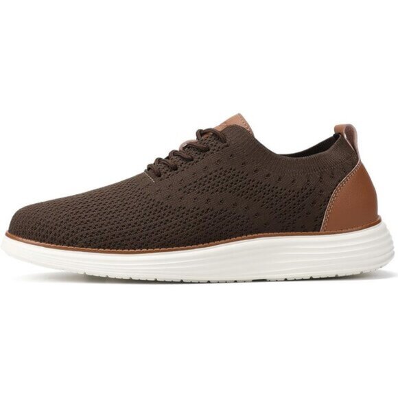⚡VILOCY Men's Brown Casual Dress Oxfords Business Mesh Breathable Sneakers - Picture 3 of 9